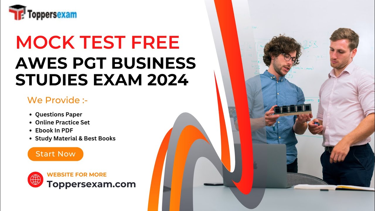AWES PGT BUSINESS STUDIES Online Test Series 2024, Question Bank, Exam ...