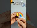 Playdough Hanging Rainbow with Clouds 🌈☁️✨ #diycrafts #craftforkids