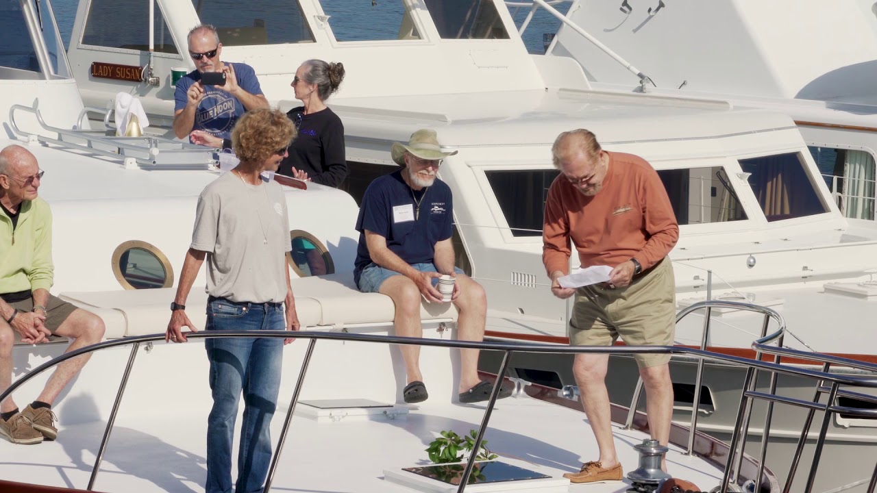 Christening of Huckins Yacht ENDURANCE