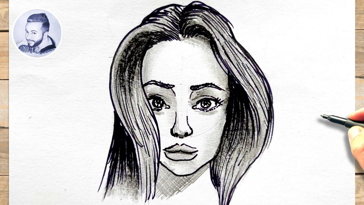 Comment dessiner les visages des gens facilement pour debutant - YouTube