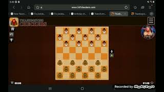 I played Thanksgiving checkers
