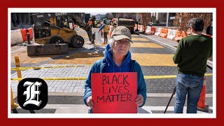 Construction crews begin dismantling BLM Plaza near White House