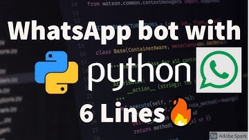 How to make a WhatsApp Bot from Python 6 lines of code