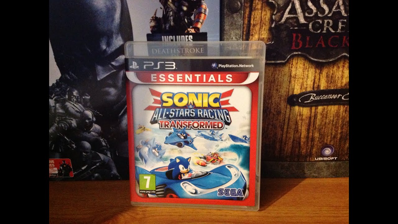 Sonic All-Stars Racing Transformed Unboxing PS3 playstation 3