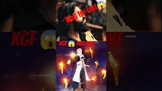 Kgf vs Free fire 😱 #freefire #garenafreefire #shorts