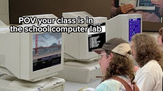 It always smelled like electricity in the school computer lab 💾⚡️ #ComputerLab #nostalgia #ASMR