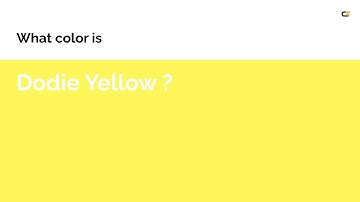 Dodie Yellow color #fef65b hex color - Yellow color - Cool color fef65b