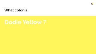 Dodie Yellow color #fef65b hex color - Yellow color - Cool color fef65b