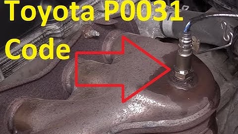 Causes and Fixes Toyota P0031 Code: Oxygen (A/F) Sensor Heater Control Circuit Low (Bank 1 Sensor 1)