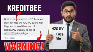 420 IPC case filed by Kreditbee police case file 2025⚠️⚠️