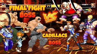 Final Fight Vs Cadillacs & Dinosaurs Ultimate Boss Battle In Mugen