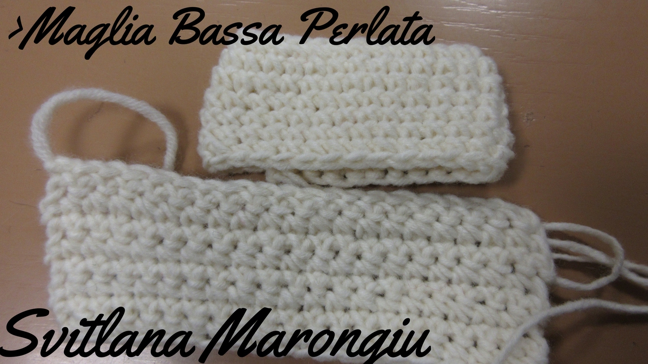 Maglia Bassa Perlata Punto Uncinetto Uncinetto Uncinetto Tutorial