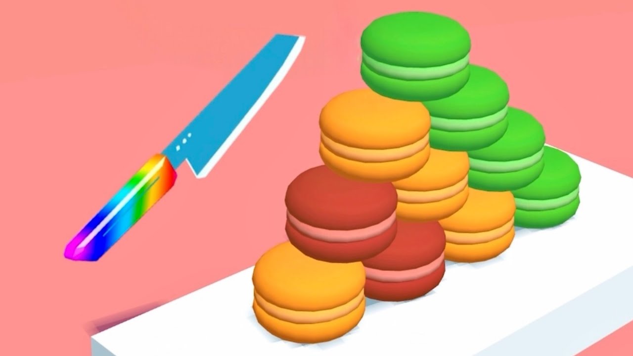 Slice Master Top Mobile Game! Relaxing sounds! Satisfying Video YouTube