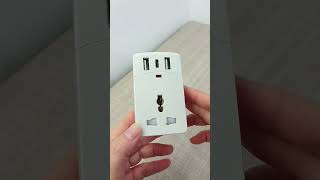 3 Pin Universal Multi Plug Adapter with type c