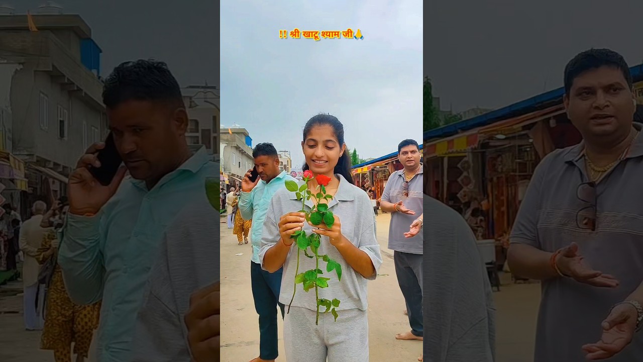 I went to visit Shree Khatu Shyam ji.🙏 #krishna #khatushyam #shorts #prayer |Gars Esprit