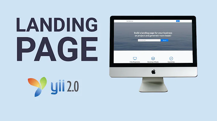 Integrate landing page into yii2 & asset bundles - yii2 tutorials | part 14