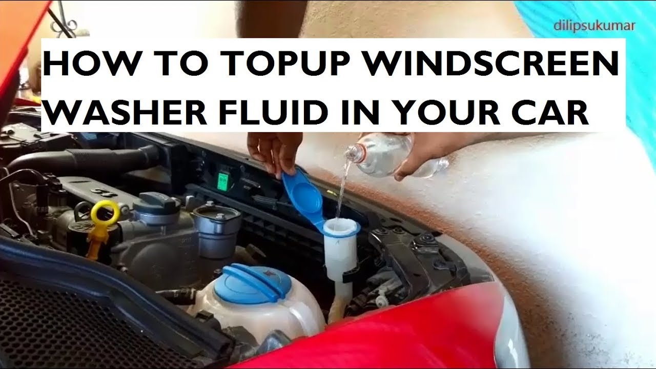 How to Refill Your Windshield Wiper Fluid