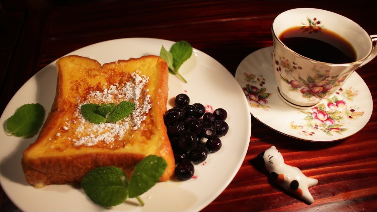 フレンチトーストとマンデリンコーヒー｜深夜の猫食堂・朝食 #2｜French Toast & Coffee for Breakfast