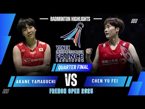 Akane YAMAGUCHI 山口茜 Vs CHEN Yu Fei CHN YFO 2025 Badminton 