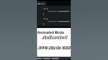 Animated CSS Trick | SVG Bird’s #css #coding #css3