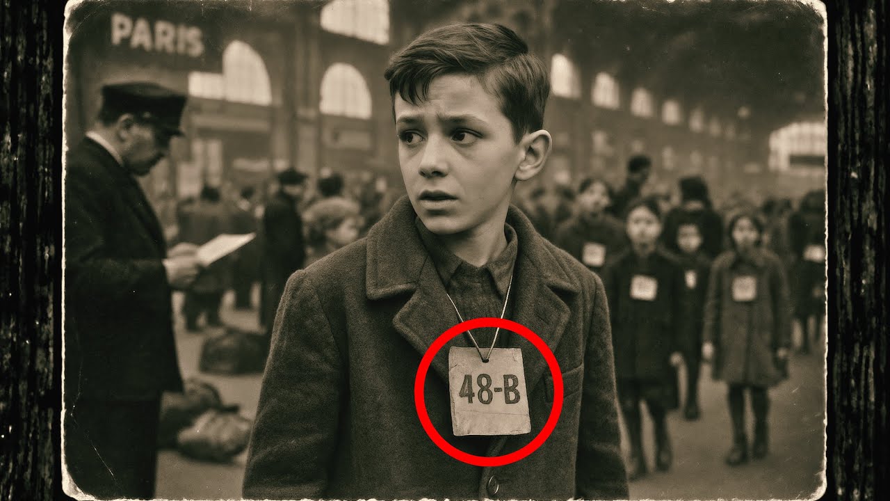 En 1952, Un Garçon Tient Son Étiquette De Bagage — Mais Quelque Chose Dans Le Numéro Semble Étrange