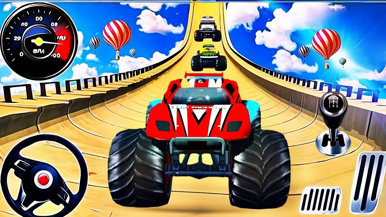 Monster Truck Mega Ramp Impossible Driver - Mega Ramp Car Stunt Master Simulator -Android Gameplay29