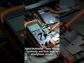 digital multimeter uses for testing a mobile board circuit #smartphone #tech #electroniccircuits