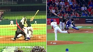 Darvish slider Strike out (Slow motion)