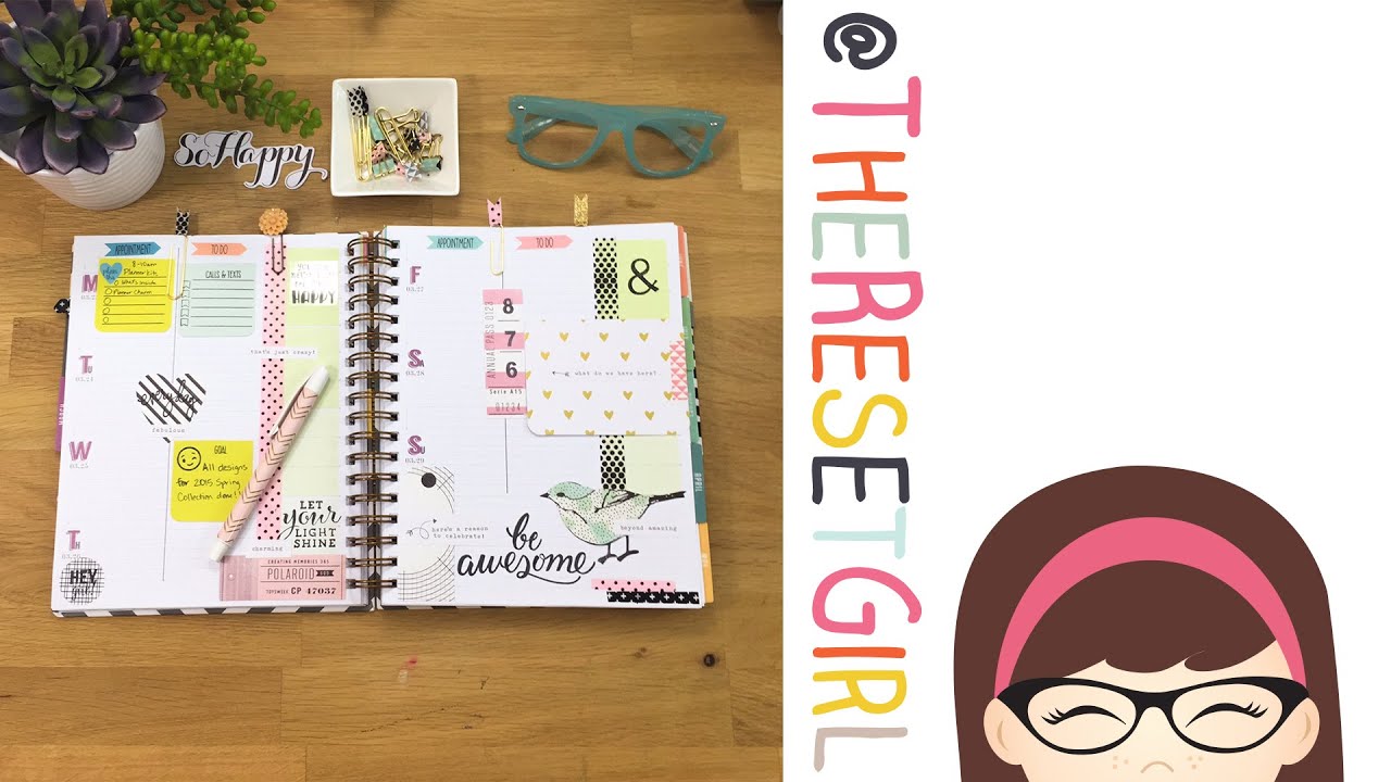 TheResetGirl's InkWELL press Planner Decorating: Week 12 - YouTube