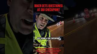 Biker Gets Questioned At DUI Checkpoint @716rentaltrailers on IG #biker#police#cop