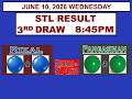 STL 3rd Draw 8:45pm Result STL Rizal STL Pangasinan JUNE10, 2026 WEDNESDAY