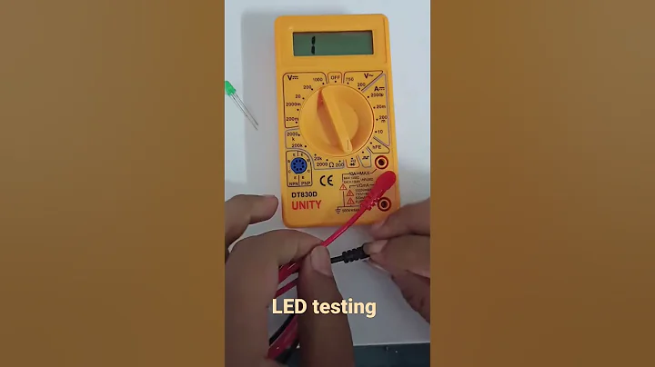 How to check LED with Multimeter? #shorts