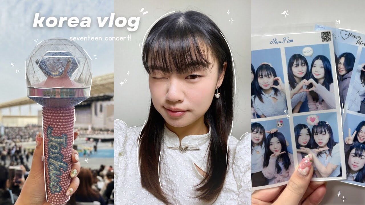 KOREA VLOG: long flight, days in seoul, first seventeen concert experience! ☁️✈️