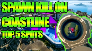 Top 5 spawn kill / peak spots on Coastline |  Rainbow Six Siege tips