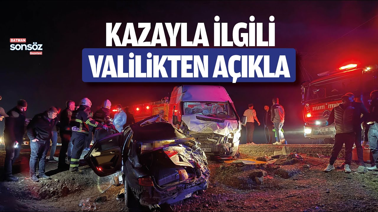 Batman-Diyarbakır yolunda kaza: 3 &ouml;l&uuml;-7 yaralı
