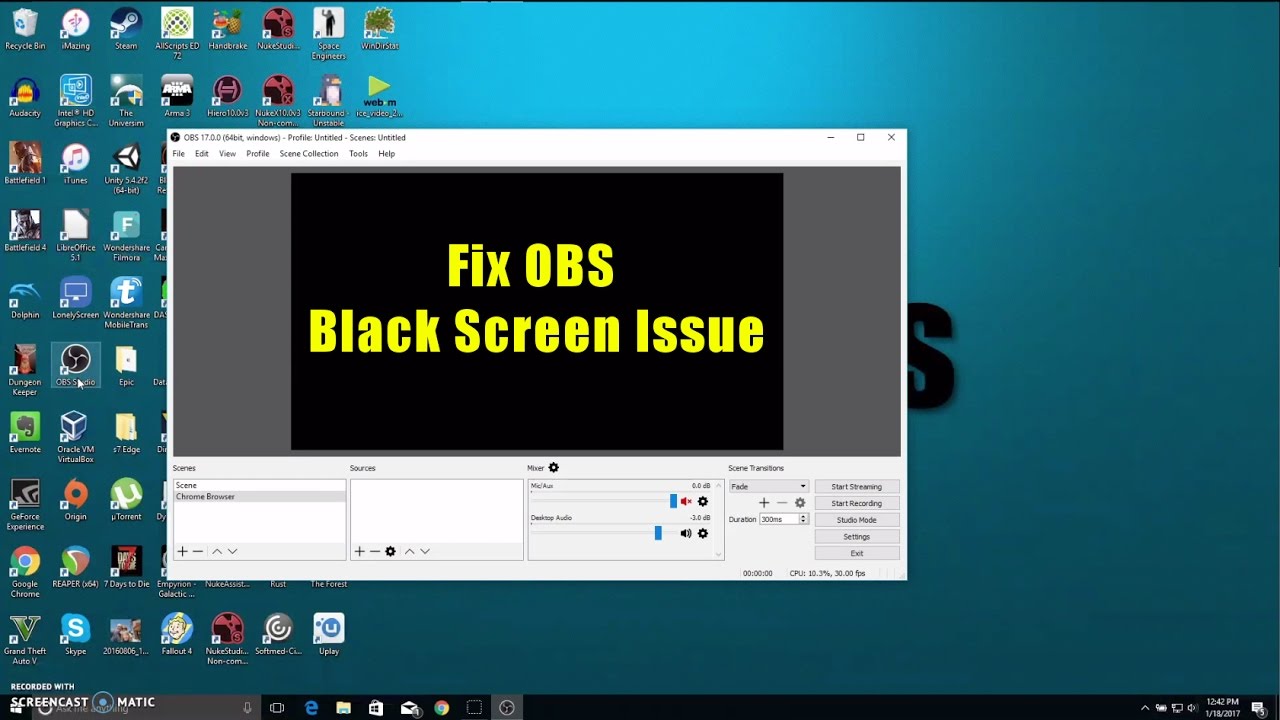 Fix OBS black screen on laptops with Nvidia GPU - YouTube