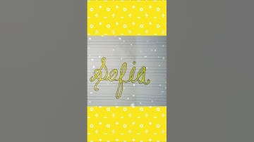 Writing Name "Sofia" in Cursive Writing | #shorts #calligraphy