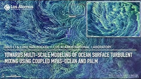 Towards Multi-Scale Modeling of Ocean Surface Turbulent Mixing Using Coupled MPAS-Ocean and PALM
