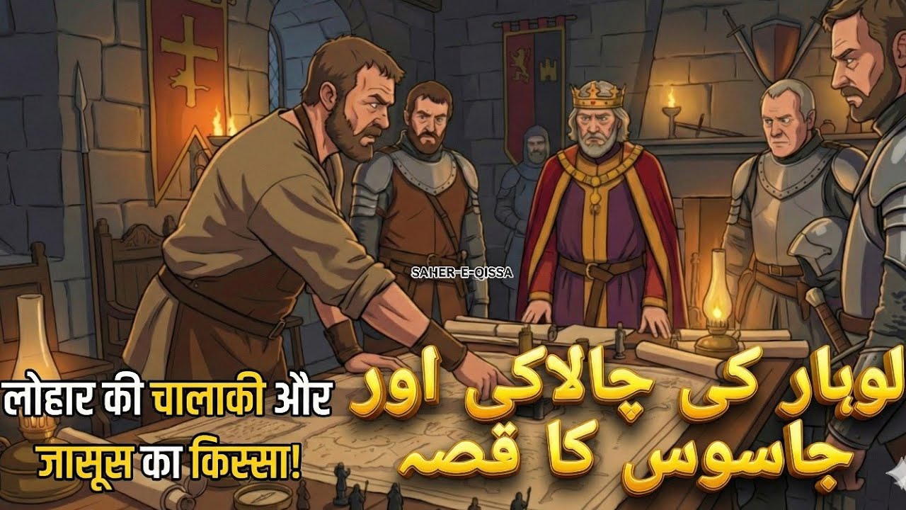 लोहार की चालाकी और जासूस का किस्सा!||Moral story in urdu||SAHER-E-QISSA||