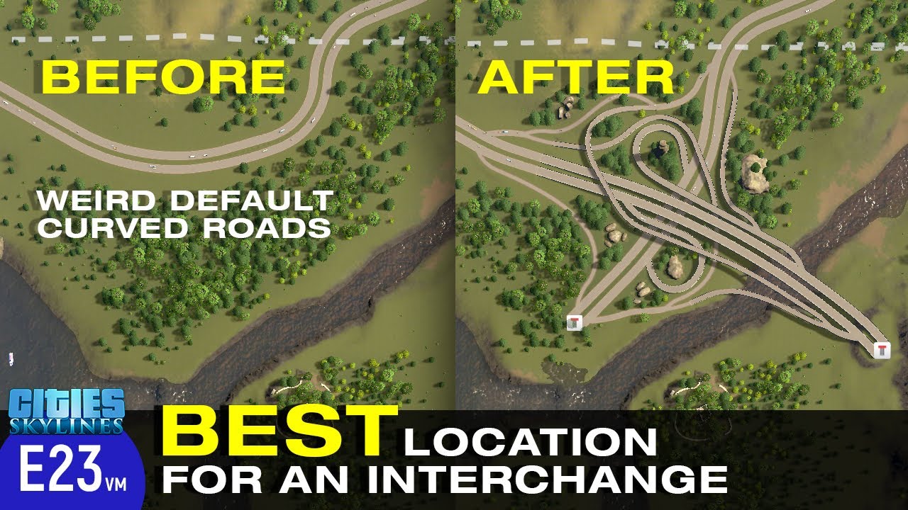 Best Location for an Interchange in Cities: Skylines | Fisher Enclave s02e23