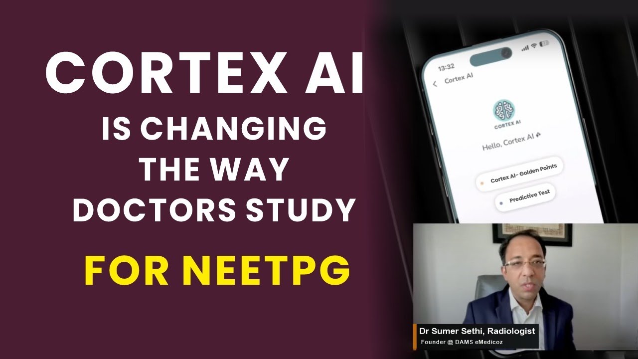 Cortex AI is Changing the Way Doctors Study for NEETPG - YouTube