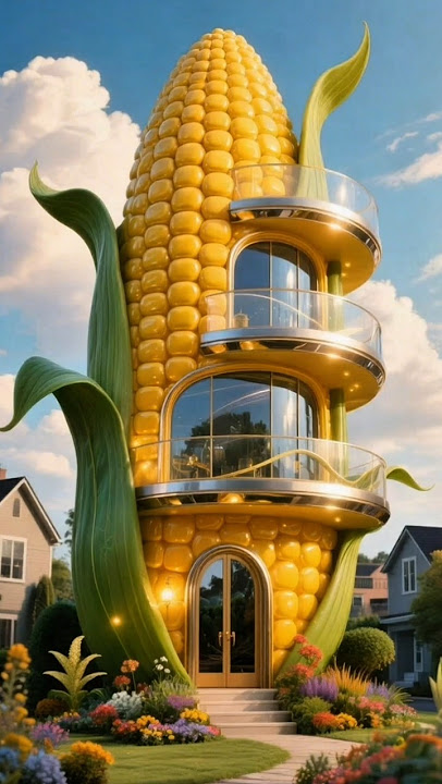 Unique Home Showcasing Futuristic Corn Architecture #home #uniquehomes #interiordesign #homedesign