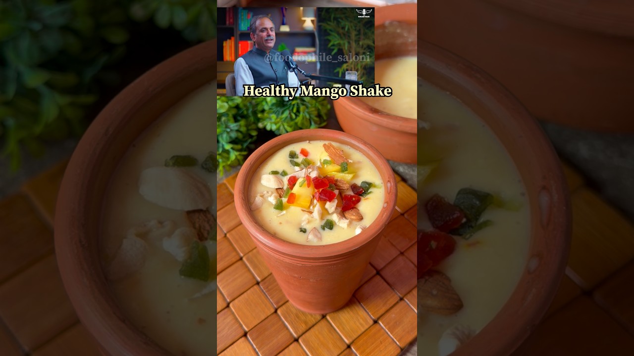 ✨Healthy Mango Shake for weight gain  #mangoshake #healthyshakes #healthyrecipes #mangorecipe #food