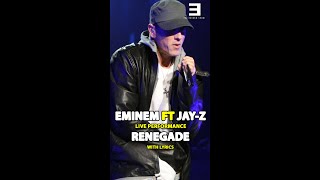 Throwback: Eminem and Jay-Z Classic 'Renegade' Live Performance #shorts #eminem