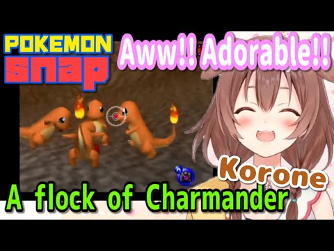［Eng Sub］Korone soothed by Charmander!［Pokemon Snap］［Hololive］