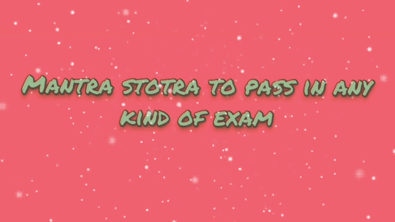 Saraswati Mantra stotra for unbounded knowledge and clearing all exams related to jobs and academics