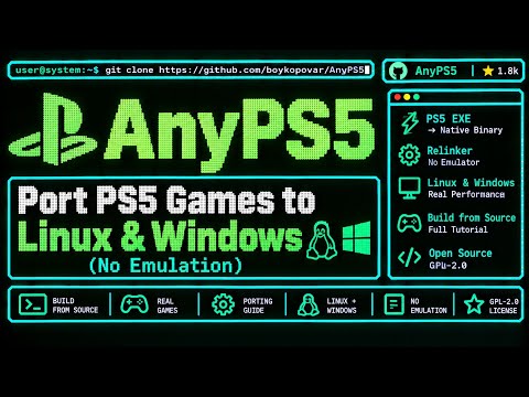 AnyPS5: Port PS5 Games to Linux & Windows (No Emulation) video thumbnail