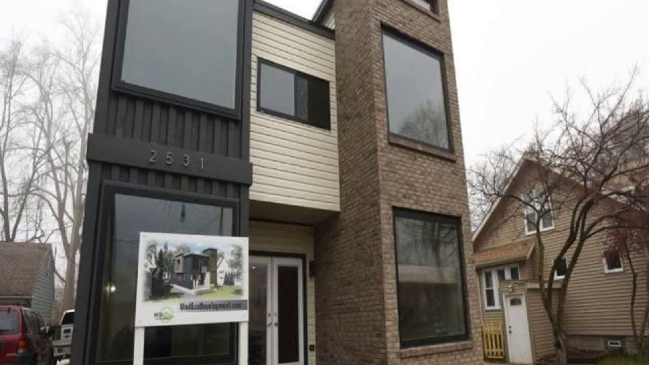 shipping container house in royal oak michigan YouTube