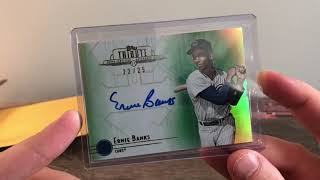 SportsCards.com Redemption Card Autographed Ernie Banks Chicago Cubs Baseball Card 22/25 NICE HIT!!!