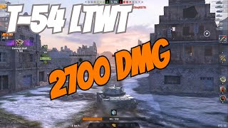 2700 DMG with T-54 ltwt! Light Tank Domination | WoT Blitz Gameplay